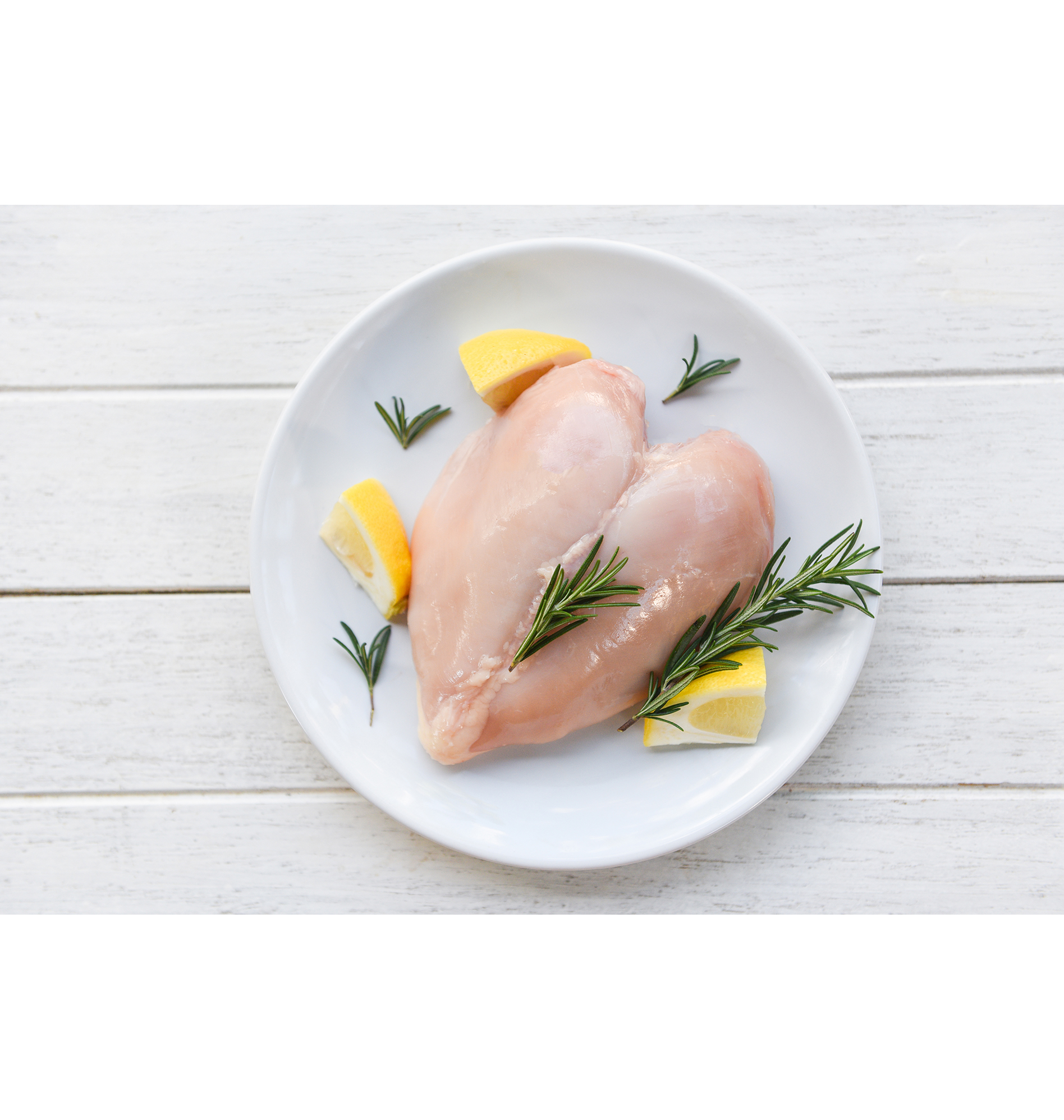 بکام فود | تأمین مرغ منجمد raw chicken meat with rosemary and lemon / fresh raw chicken bre